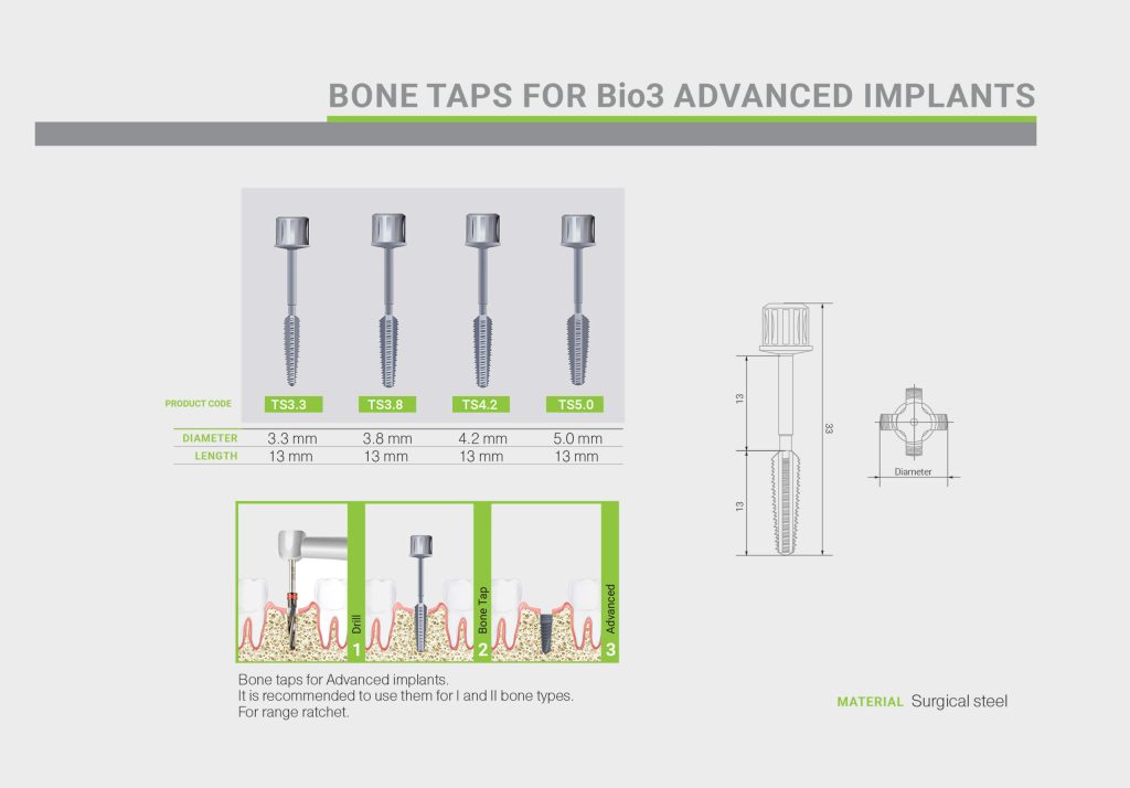 ابزار Bone Taps for Bio3 Advanced