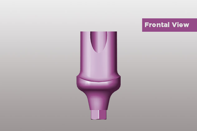 اباتمنت زاویه‌دار Molar بایولاین (۲۵ درجه) در پلتفرم استاندارد