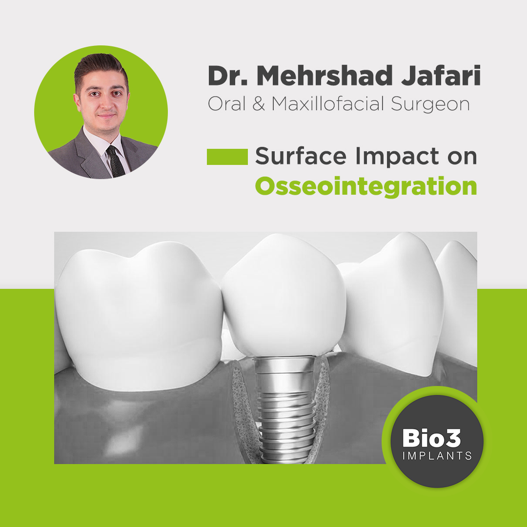 توضیحات آقای دکتر مهرشاد جعفری در مورد تأثیر سطح ایمپلنت دندان بر روی استخوان سازی دکتر مهرشاد جعفری